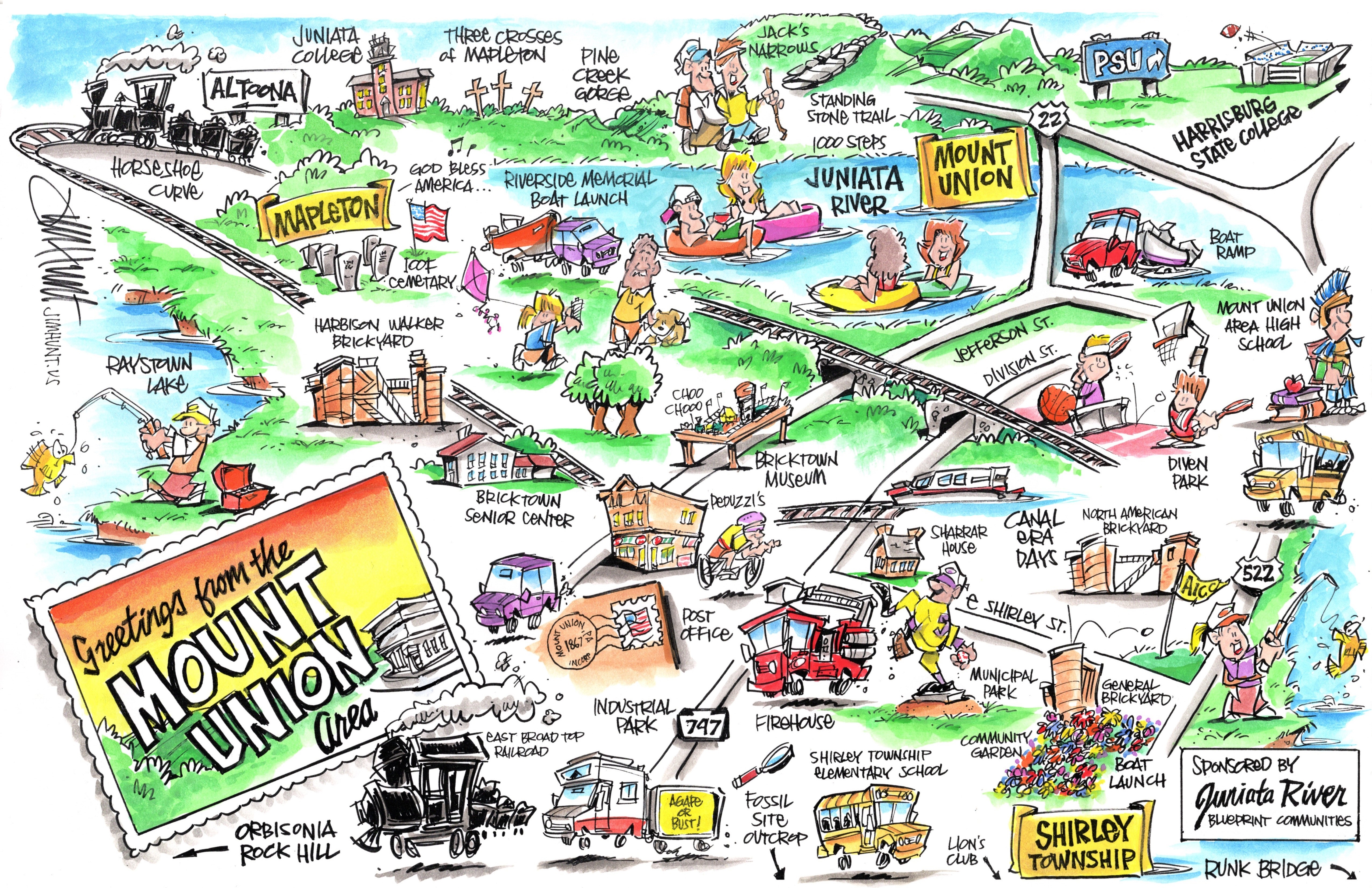 Cartoon Map of the JRBC Region!